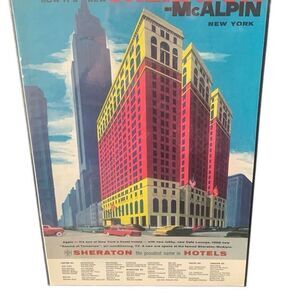Vintage 1957 Sheraton McAlpin The Proudest Name in Hotels Ad Advertisment
